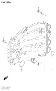 08002F-140001 (2021) 80hp E01 E40-Gen. Export 1 - Costa Rica (DF80AT) DF80A drawing INTAKE MANIFOLD