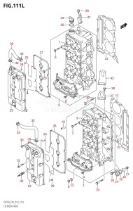 DF225Z From 22503Z-310001 (E01 E40)  2013 drawing CYLINDER HEAD (DF250Z:E01)