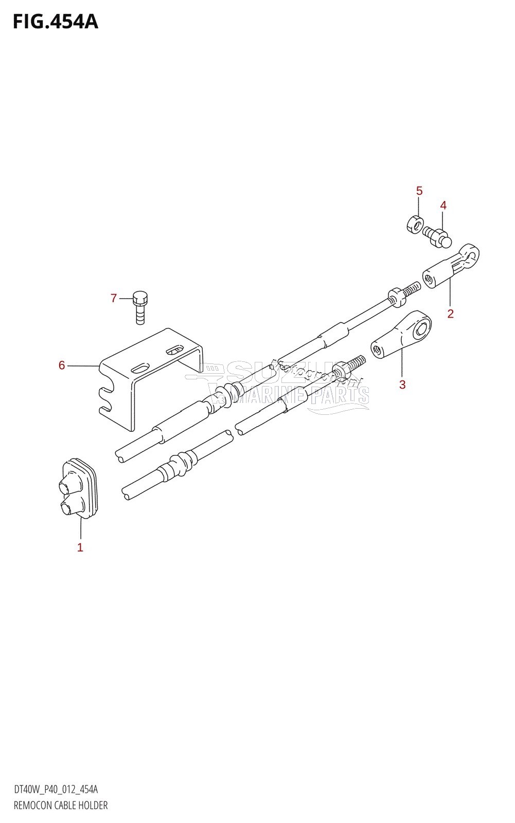 REMOCON CABLE HOLDER (DT40WR:P40)