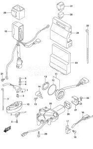 DF 250AP drawing PTT Switch/Engine Control Unit