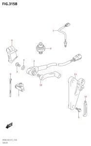 05004F-510001 (2005) 50hp E03-USA (DF50AVT) DF50A drawing SENSOR (DF50A:E03)