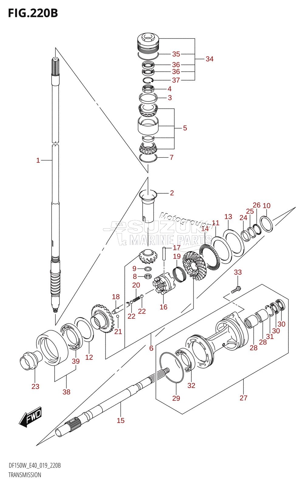 TRANSMISSION (DF150WZ)