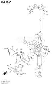 02002F-140001 (2021) 20hp E01 P01 P40-Gen. Export 1 (DF20A   DF20A   DF20AR   DF20AR   DF20AT   DF20AT   DF20ATH   DF20ATH) DF20A drawing SWIVEL BRACKET (DF9.9BR,DF15AR,DF20AR)