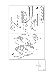 Outboard DF 300A drawing Gasket Set