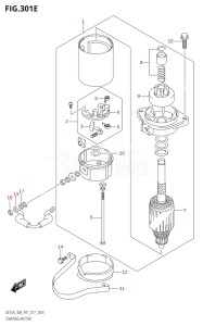 02504F-710001 (2017) 25hp P01-Gen. Export 1 (DF25A  DF25AR  DF25AT  DF25ATH) DF25A drawing STARTING MOTOR (DF30A:P40)