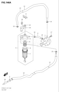 11503F-710001 (2017) 115hp E11 E40-Gen. Export 1-and 2 (DF115AT) DF115A drawing FUEL PUMP