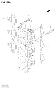 DF300 From 30002F-110001 (E03)  2011 drawing INTAKE MANIFOLD