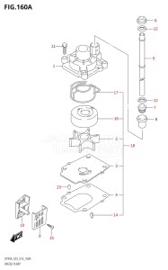 08002F-610001 (2016) 80hp E03-USA (DF80A) DF80A drawing WATER PUMP