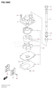 DF70A From 07003F-710001 (E03)  2017 drawing WATER PUMP (DF70ATH:E01)