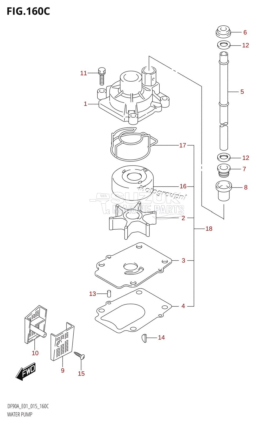 WATER PUMP (DF70ATH:E01)