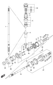 Outboard DF 150 drawing Transmission (C/R) (Model: ZG)