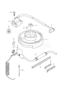 Outboard DF 6 drawing Magneto