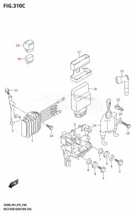 DF20A From 02002F-910001 (P01 P40)  2019 drawing RECTIFIER /​ IGNITION COIL (DF15A)