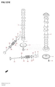 08002F-410001 (2014) 80hp E01 E40-Gen. Export 1 - Costa Rica (DF80A) DF80A drawing CAMSHAFT (DF80A:E01)