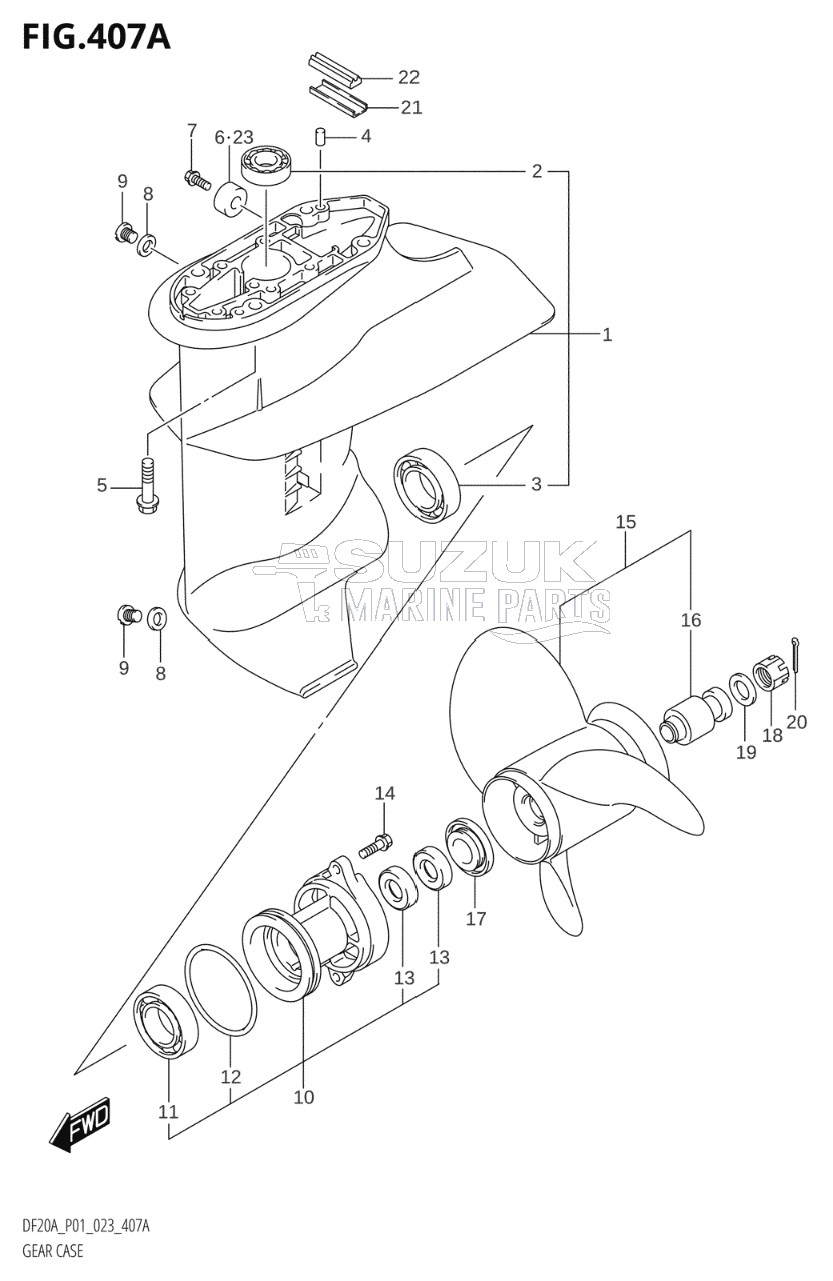 GEAR CASE (P01:3 BLADE)