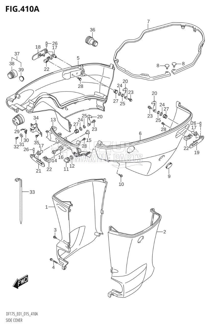 SIDE COVER (DF150T:E01)