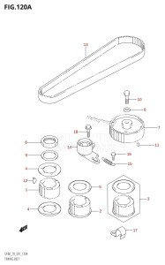 DF60 From 06001F-371001 (E01)  2003 drawing TIMING BELT