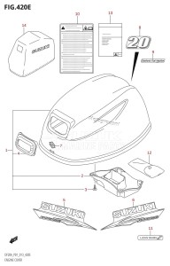 DF9.9B From 00995F-310001 (P01)  2013 drawing ENGINE COVER (DF20A:P01)