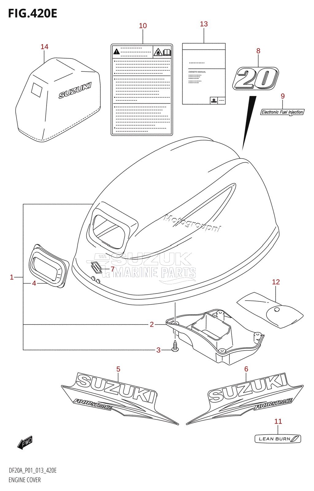 ENGINE COVER (DF20A:P01)