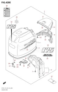 DF150Z From 15002Z-210001 (E01 E40)  2012 drawing ENGINE COVER (DF175T:E01)