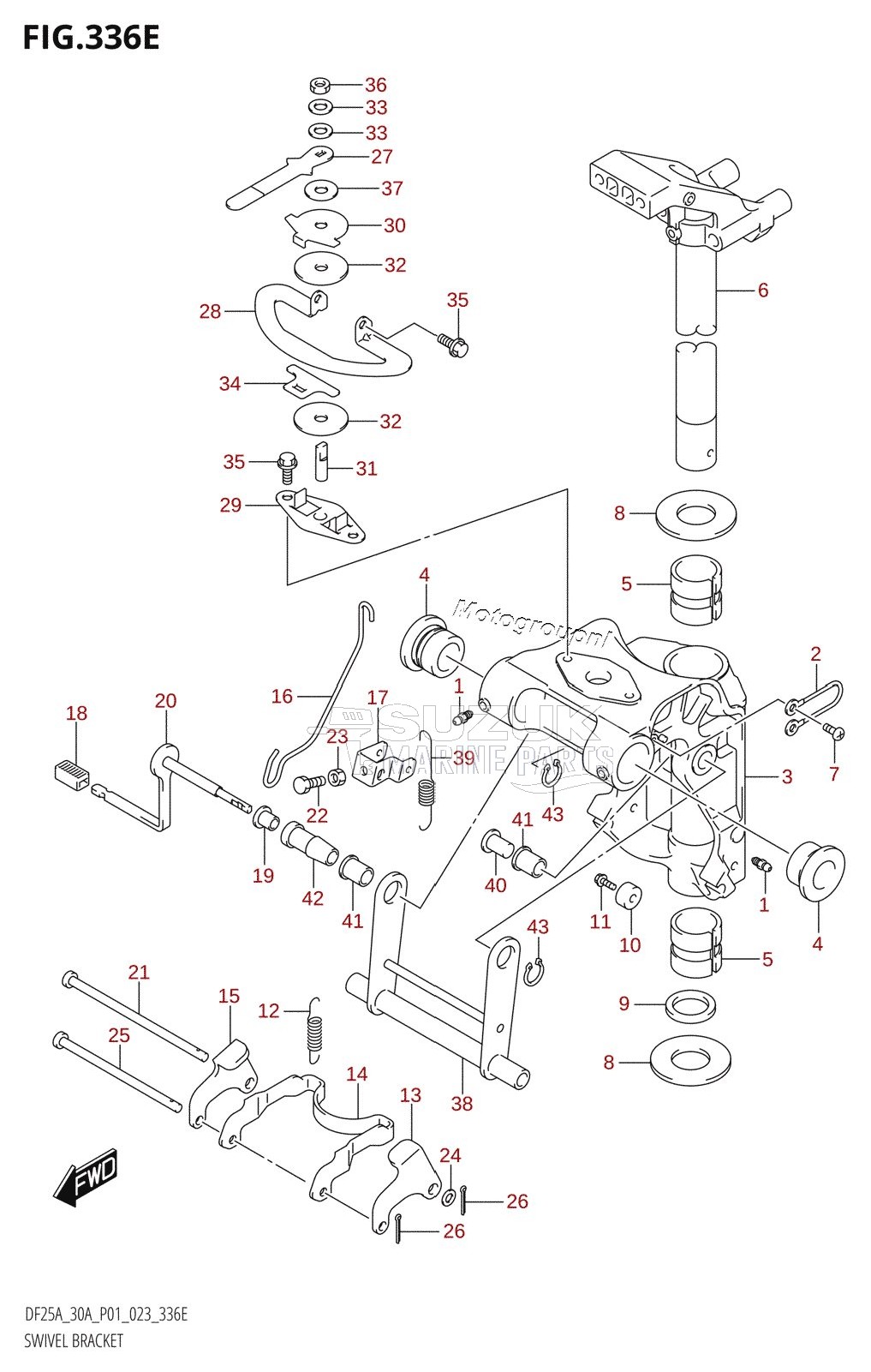 SWIVEL BRACKET (DF30A)