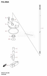 DF200Z From 20002Z-140001 (E01 E40)  2021 drawing CLUTCH ROD (DF200T,DF200Z,DF225T,DF225Z,DF250T,DF250Z)