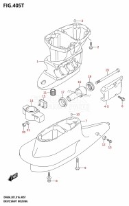 DF40A From 04003F-610001 (E01 E34)  2016 drawing DRIVE SHAFT HOUSING (DF60AVTH:E01)