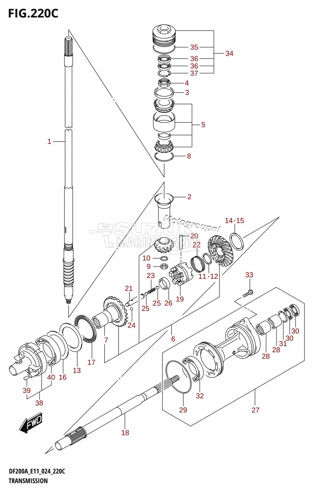 TRANSMISSION (DF150AS)