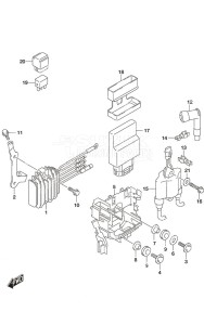 DF 20A drawing Rectifier/Ignition Coil Non-Remote Control