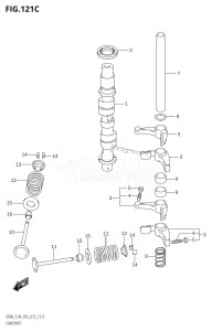 DF9.9A From 00994F-510001 (P03)  2015 drawing CAMSHAFT (DF9.9A:P03)