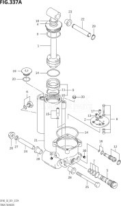 04001F-971001 (1999) 40hp E01-Gen. Export 1 (DF40QHX  DF40TX) DF40 drawing TRIM CYLINDER ((DF40T,DF50T):(X,Y))