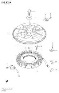 07003F-010001 (2010) 70hp E01 E40-Gen. Export 1 - Costa Rica (DF70ATHK10  DF70ATK10  DF70AWTHK10  DF70AWTK10) DF70A drawing MAGNETO