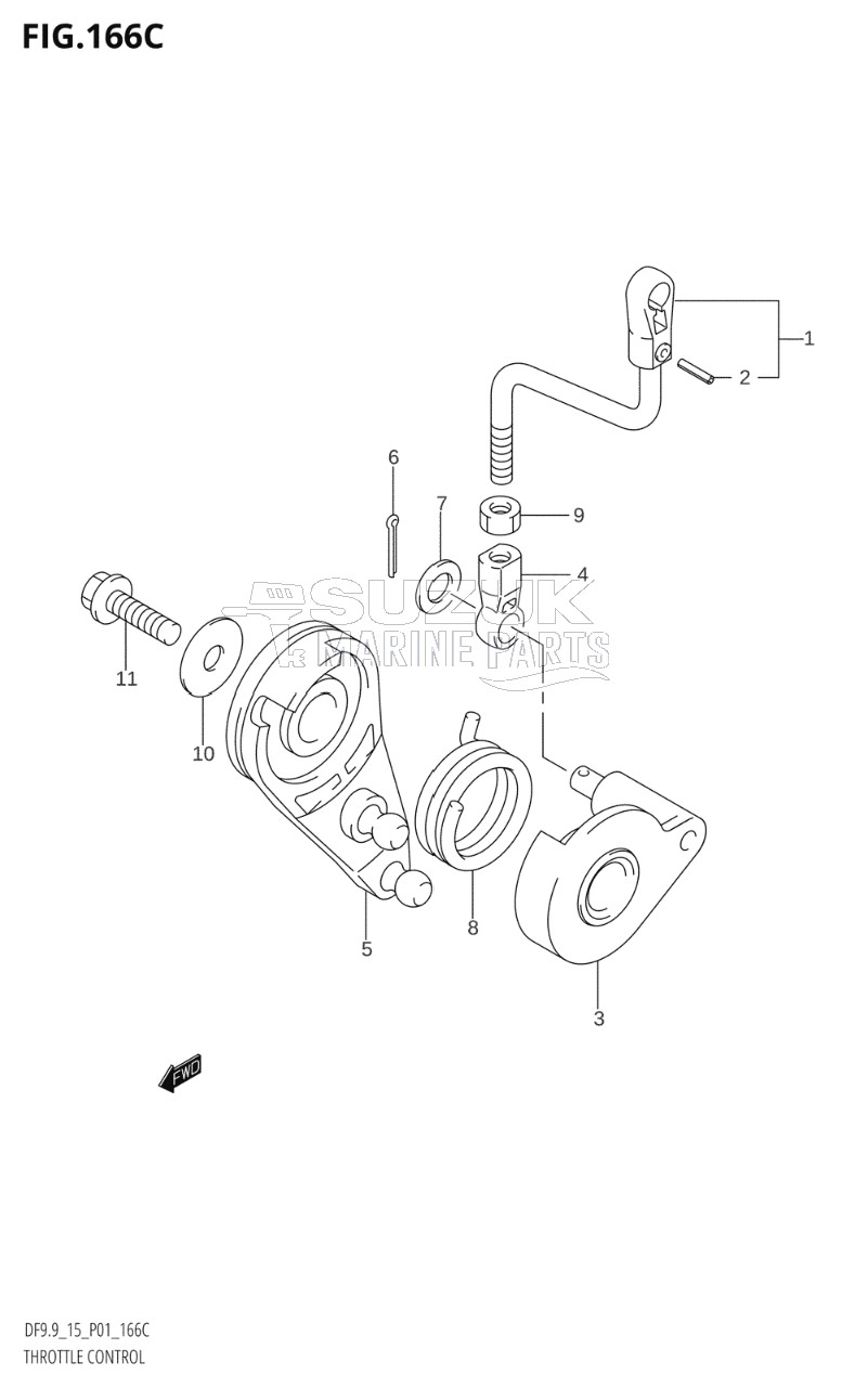 THROTTLE CONTROL (DF9.9R:(K5,K6,K7,K8,K9),DF15R:(K5,K6,K7,K8,K9,K10,011))