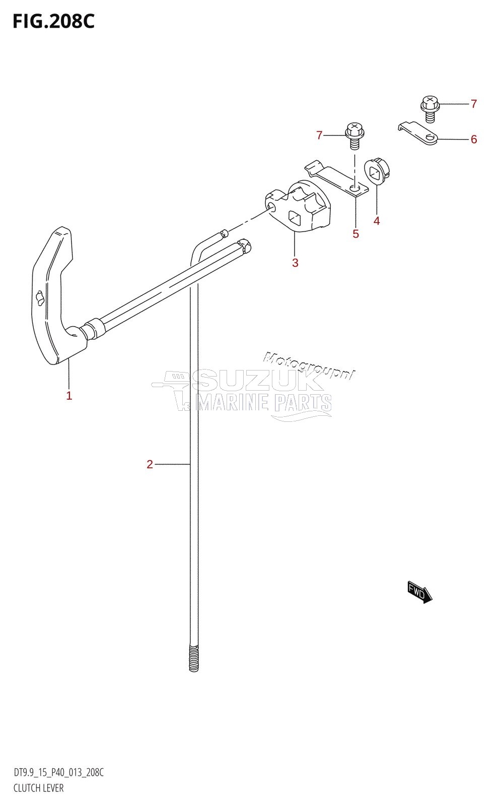 CLUTCH LEVER (DT9.9K:P36)