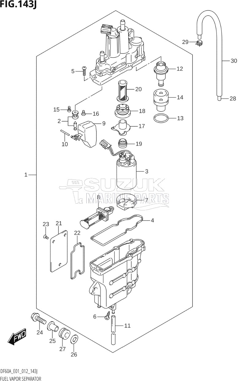 FUEL VAPOR SEPARATOR (DF60AQH:E40)