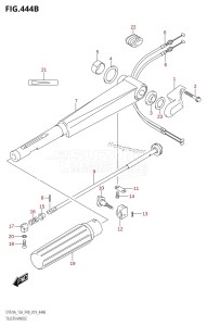 DT9.9A From 00996-910001 (P36 P40 P81)  2019 drawing TILLER HANDLE (DT9.9A:P40,DT15A:P40)