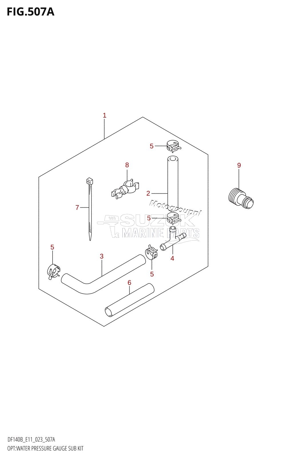 OPT:WATER PRESSURE GAUGE SUB KIT