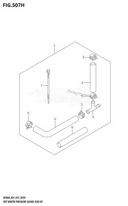 DF40A From 04003F-210001 (E01)  2012 drawing OPT:WATER PRESSURE GAUGE SUB KIT (DF60AQH:E01)