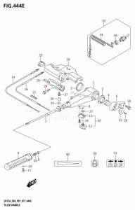 DF30A From 03003F-710001 (P01 P40)  2017 drawing TILLER HANDLE (DF30AQ:P01)