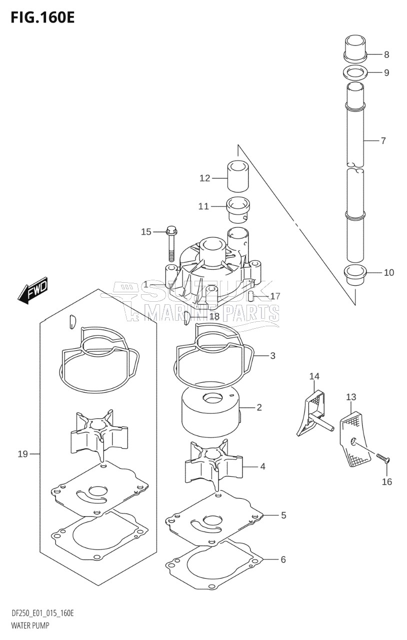 WATER PUMP (DF225T:E01)