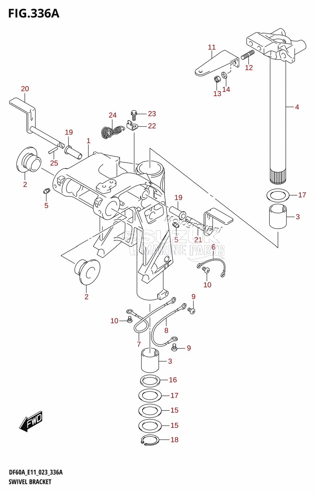 SWIVEL BRACKET (DF40A,DF50A)