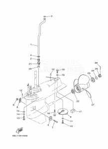 T25LA-2009 drawing LOWER-CASING-x-DRIVE-2