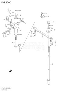 14001Z-780001 (2007) 140hp E03-USA (DF140ZK7) DF140Z drawing CLUTCH SHAFT (K6,K7,K8,K9,K10,011)