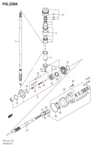 DF300 From 30001F-780001 (E01)  2007 drawing TRANSMISSION (DF300T)