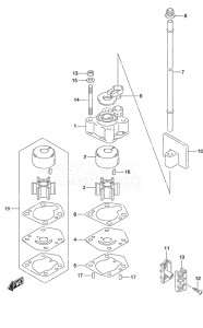 Outboard DF 20A drawing Water Pump