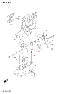 07003F-910001 (2019) 70hp E03-USA (DF70A  DF70ATH) DF70A drawing DRIVE SHAFT HOUSING