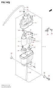 DF80A From 08002F-210001 (E01 E40)  2012 drawing FUEL VAPOR SEPARATOR (DF90ATH:E01)