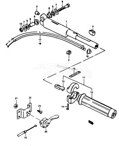 DT25 From D-10001 ()  1983 drawing HANDLE - GRIP (MODEL C, D)