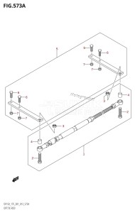 DF150Z From 15002Z-310001 (E01 E40)  2013 drawing OPT:TIE ROD