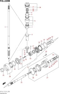 15001Z-880001 (2008) 150hp E01-Gen. Export 1 (DF150ZK8) DF150Z drawing TRANSMISSION (DF150Z,DF175Z)